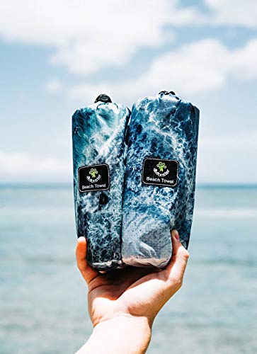 SL Travel Gear - 4Monster Microfiber Beach Towel Quick Dry,Super Absorbent Lightweight Travel Towel for Swimmers, Sand Free Camping Towel, Beach Towels for Pool, Swim, Water Sports,Yoga,Gym,Backpacking