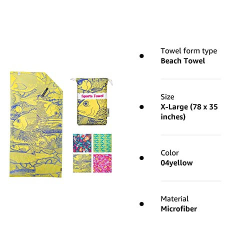 SL Travel Gear - 4Monster Microfiber Beach Towel Quick Dry,Super Absorbent Lightweight Travel Towel for Swimmers, Sand Free Camping Towel, Beach Towels for Pool, Swim, Water Sports,Yoga,Gym,Backpacking