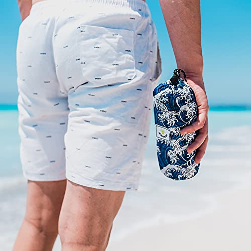 SL Travel Gear - 4Monster Microfiber Beach Towel Quick Dry,Super Absorbent Lightweight Travel Towel for Swimmers, Sand Free Camping Towel, Beach Towels for Pool, Swim, Water Sports,Yoga,Gym,Backpacking