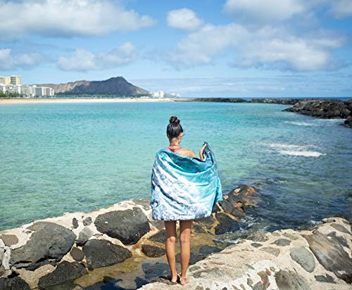 SL Travel Gear - 4Monster Microfiber Beach Towel Quick Dry,Super Absorbent Lightweight Travel Towel for Swimmers, Sand Free Camping Towel, Beach Towels for Pool, Swim, Water Sports,Yoga,Gym,Backpacking