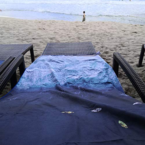 SL Travel Gear - 4Monster Microfiber Beach Towel Quick Dry,Super Absorbent Lightweight Travel Towel for Swimmers, Sand Free Camping Towel, Beach Towels for Pool, Swim, Water Sports,Yoga,Gym,Backpacking