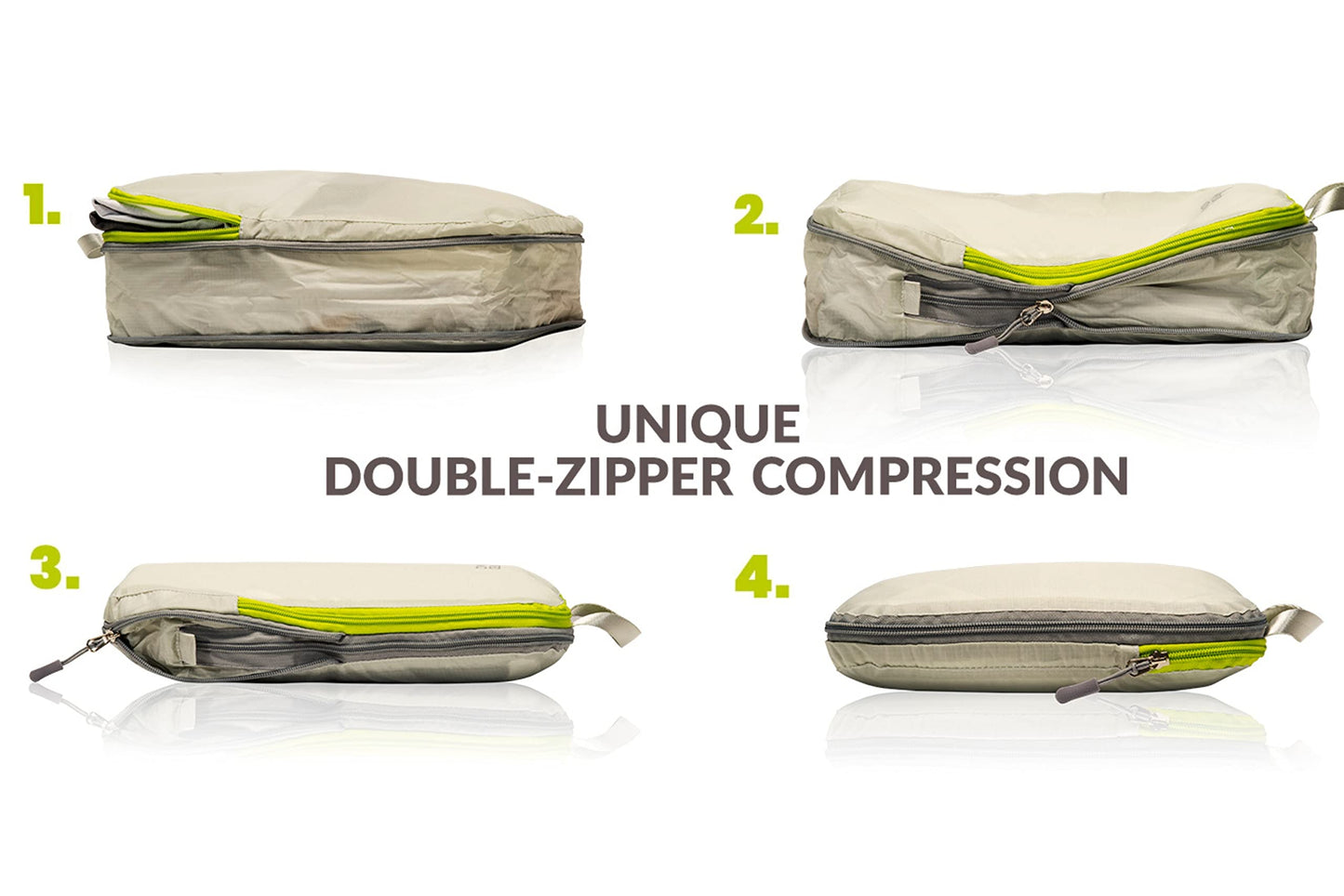 Ultralight Compression Packing Cubes, Suitcase and Backpack Travel Organizer Bags