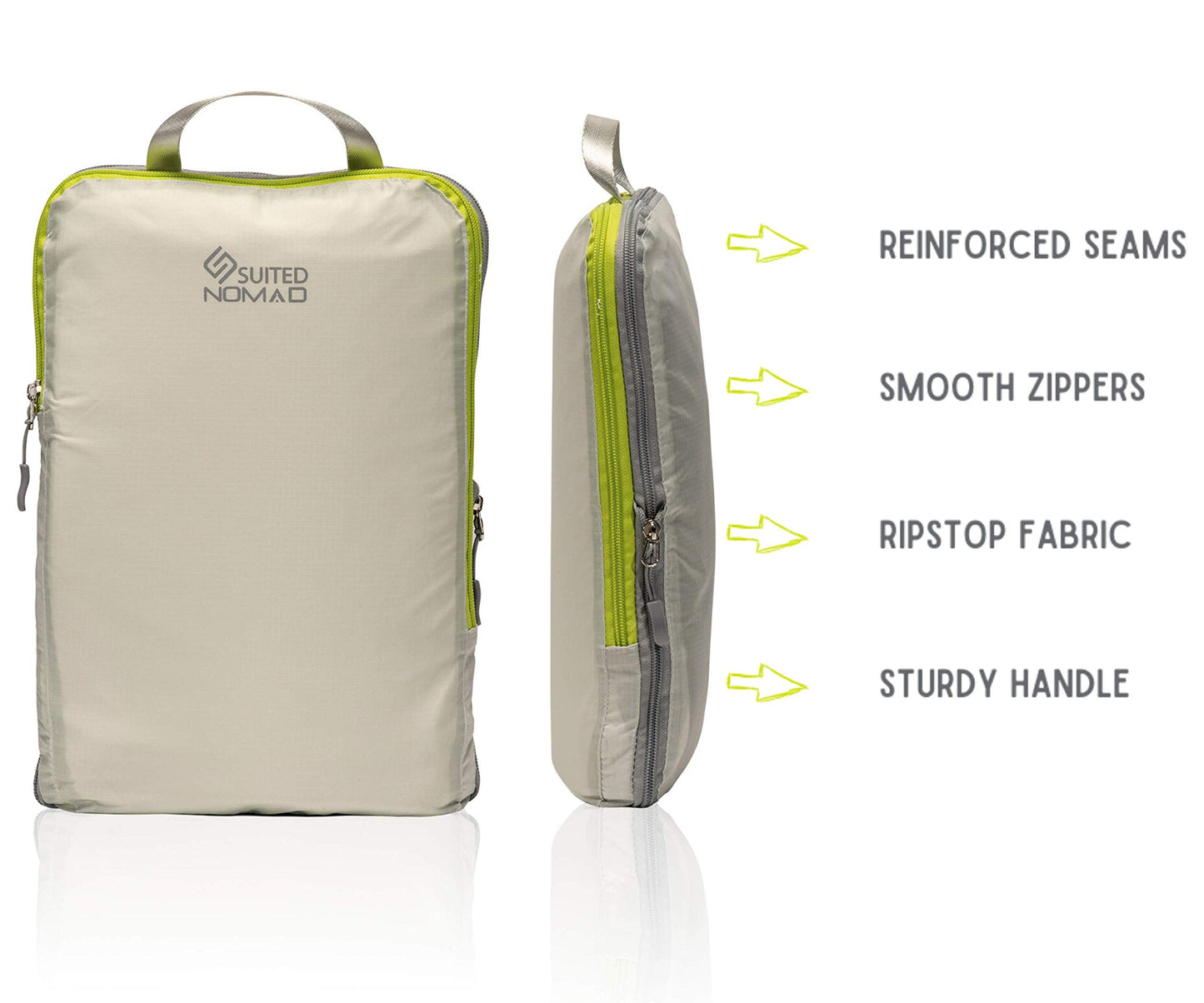 Ultralight Compression Packing Cubes, Suitcase and Backpack Travel Organizer Bags
