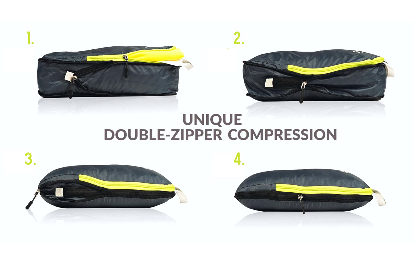 Ultralight Compression Packing Cubes, Suitcase and Backpack Travel Organizer Bags