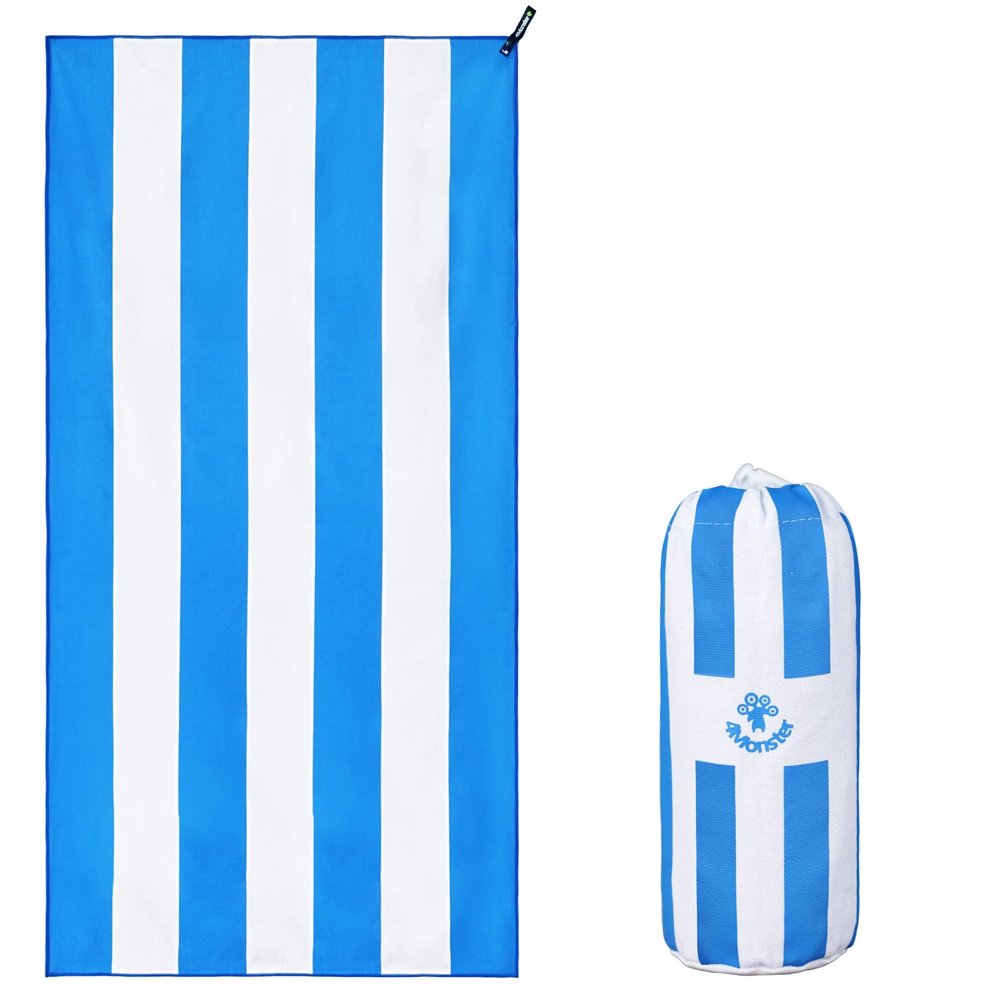 SL Travel Gear - 4Monster Microfiber Beach Towel Quick Dry,Super Absorbent Lightweight Travel Towel for Swimmers, Sand Free Camping Towel, Beach Towels for Pool, Swim, Water Sports,Yoga,Gym,Backpacking