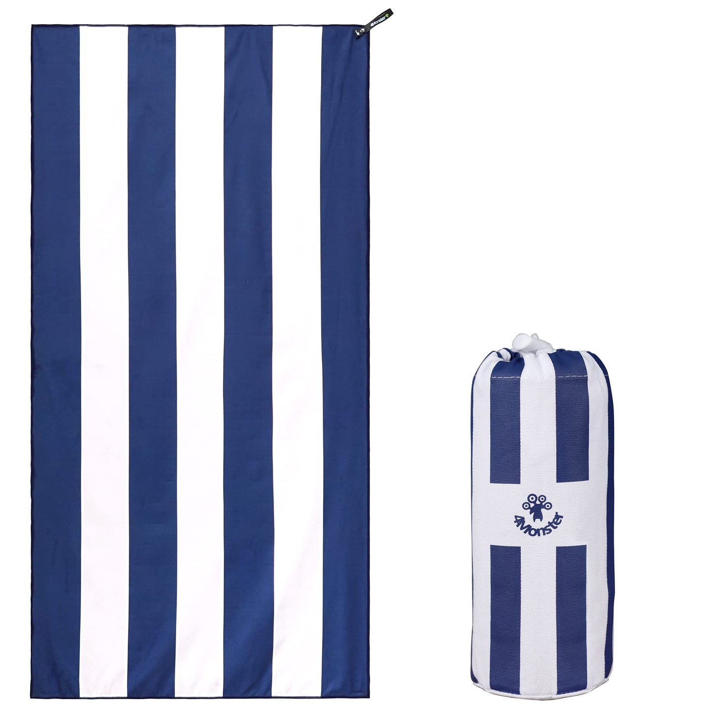 SL Travel Gear - 4Monster Microfiber Beach Towel Quick Dry,Super Absorbent Lightweight Travel Towel for Swimmers, Sand Free Camping Towel, Beach Towels for Pool, Swim, Water Sports,Yoga,Gym,Backpacking