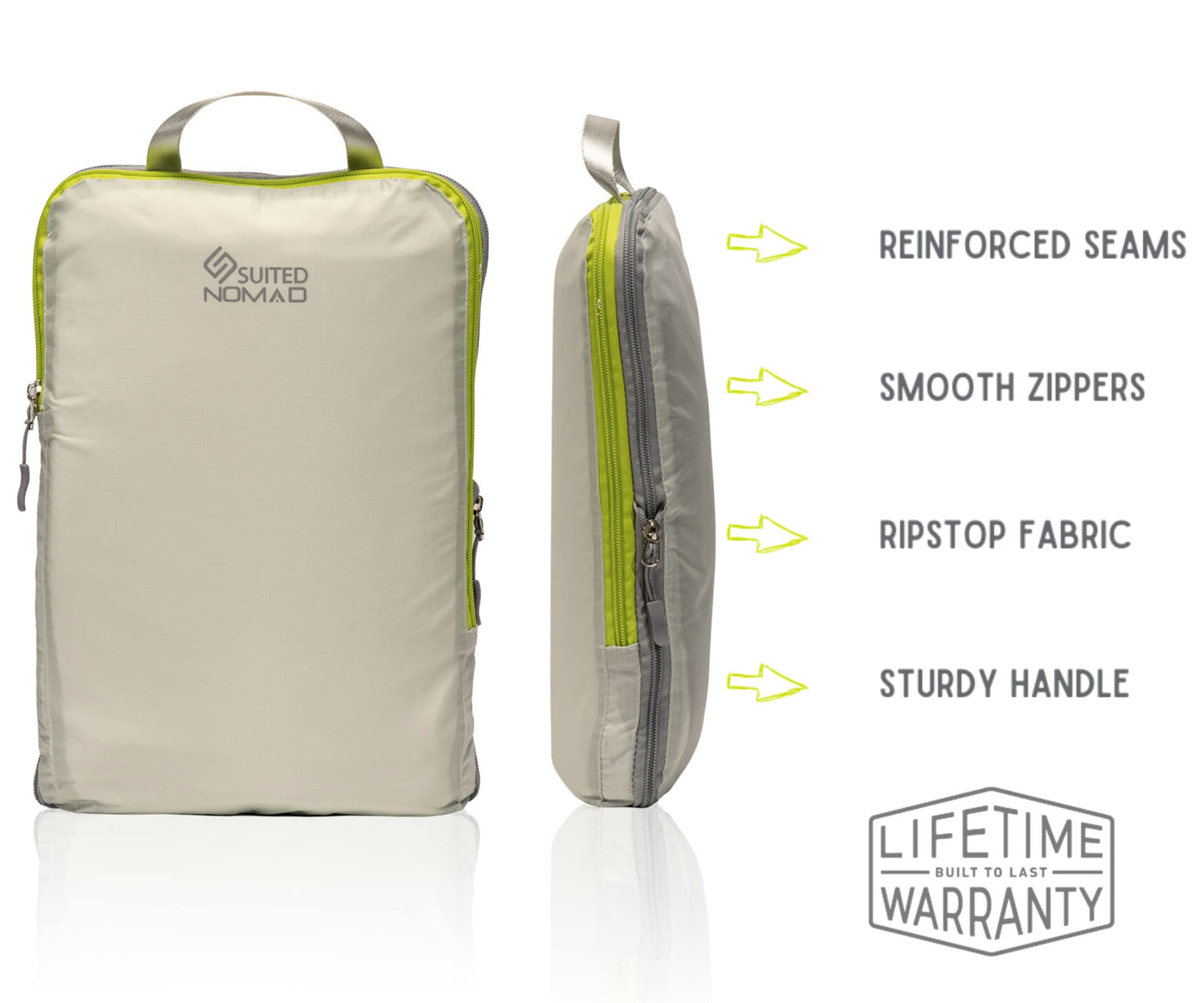 Ultralight Compression Packing Cubes, Suitcase and Backpack Travel Organizer Bags