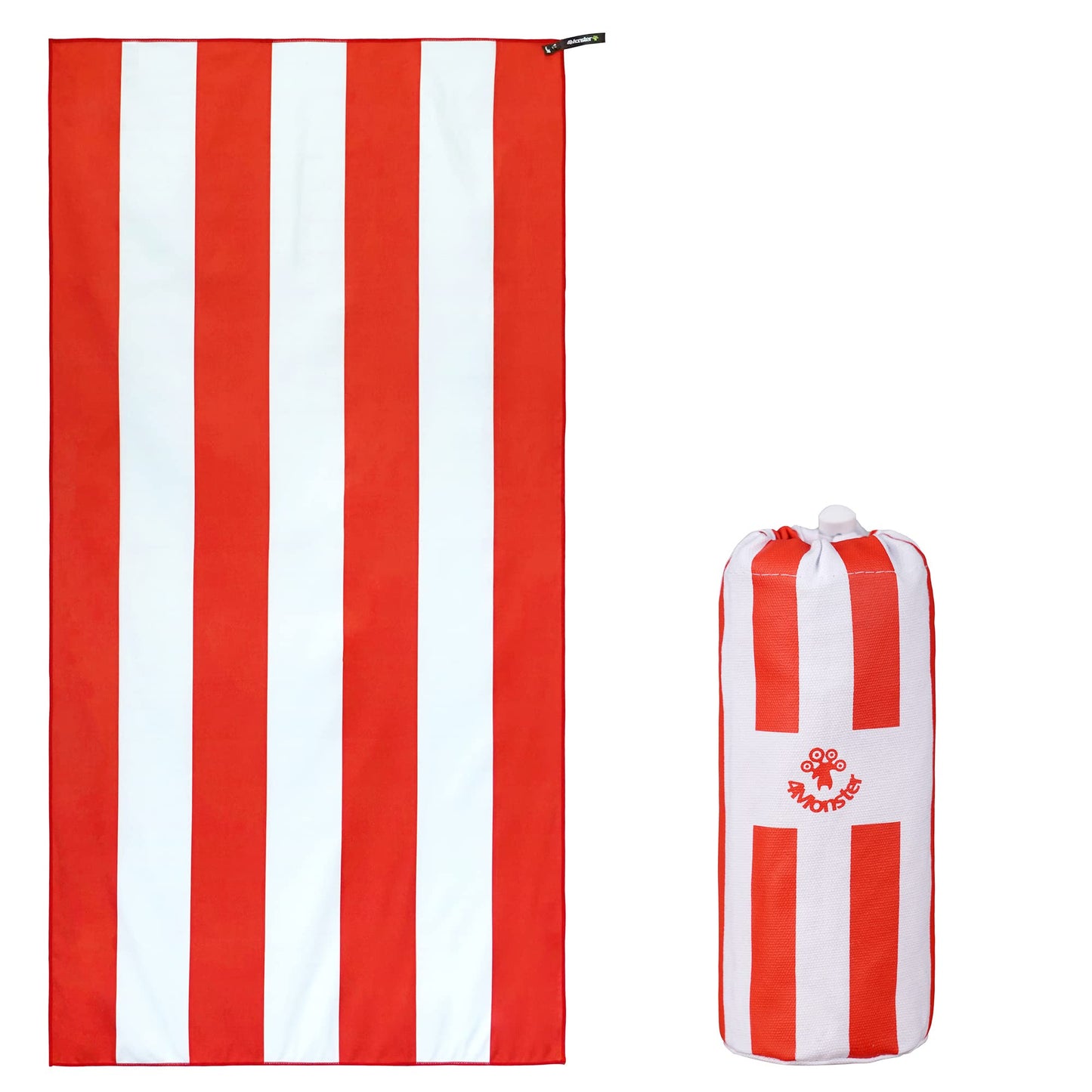 SL Travel Gear - 4Monster Microfiber Beach Towel Quick Dry,Super Absorbent Lightweight Travel Towel for Swimmers, Sand Free Camping Towel, Beach Towels for Pool, Swim, Water Sports,Yoga,Gym,Backpacking