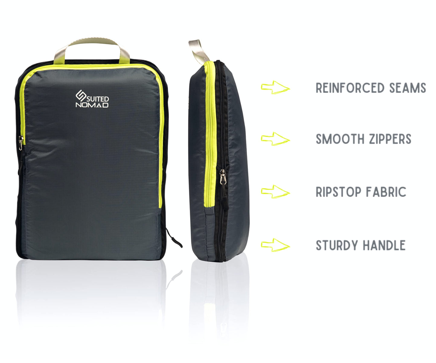 Ultralight Compression Packing Cubes, Suitcase and Backpack Travel Organizer Bags
