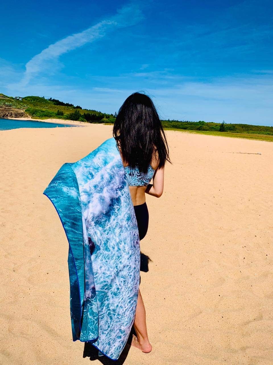 SL Travel Gear - 4Monster Microfiber Beach Towel Quick Dry,Super Absorbent Lightweight Travel Towel for Swimmers, Sand Free Camping Towel, Beach Towels for Pool, Swim, Water Sports,Yoga,Gym,Backpacking