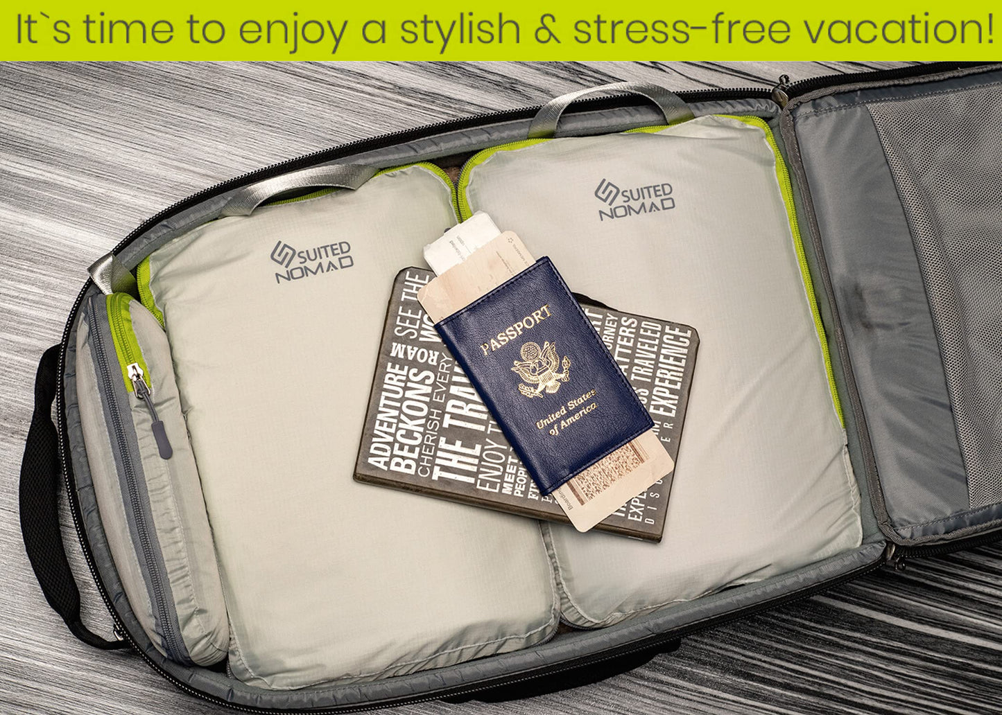 Ultralight Compression Packing Cubes, Suitcase and Backpack Travel Organizer Bags