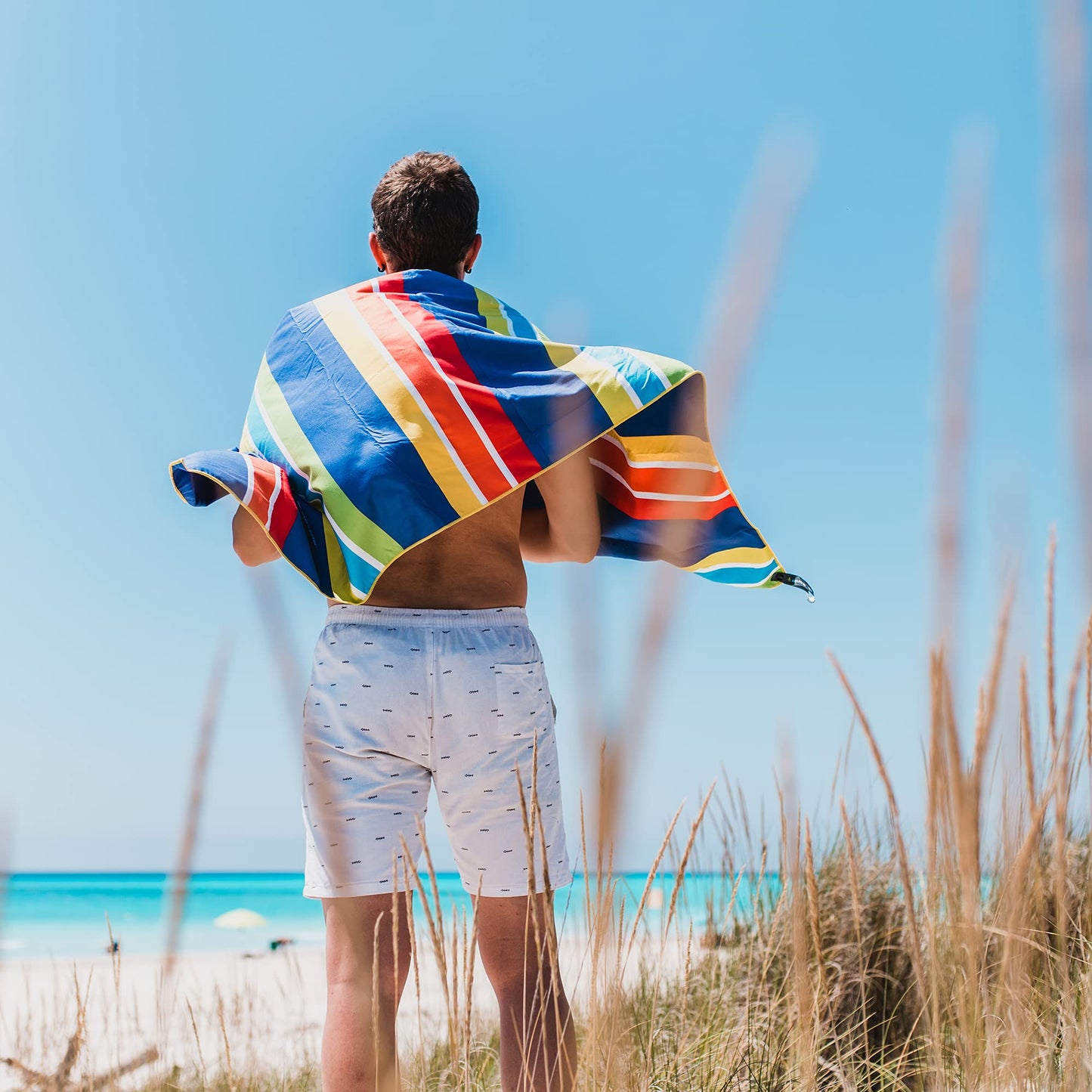 SL Travel Gear - 4Monster Microfiber Beach Towel Quick Dry,Super Absorbent Lightweight Travel Towel for Swimmers, Sand Free Camping Towel, Beach Towels for Pool, Swim, Water Sports,Yoga,Gym,Backpacking