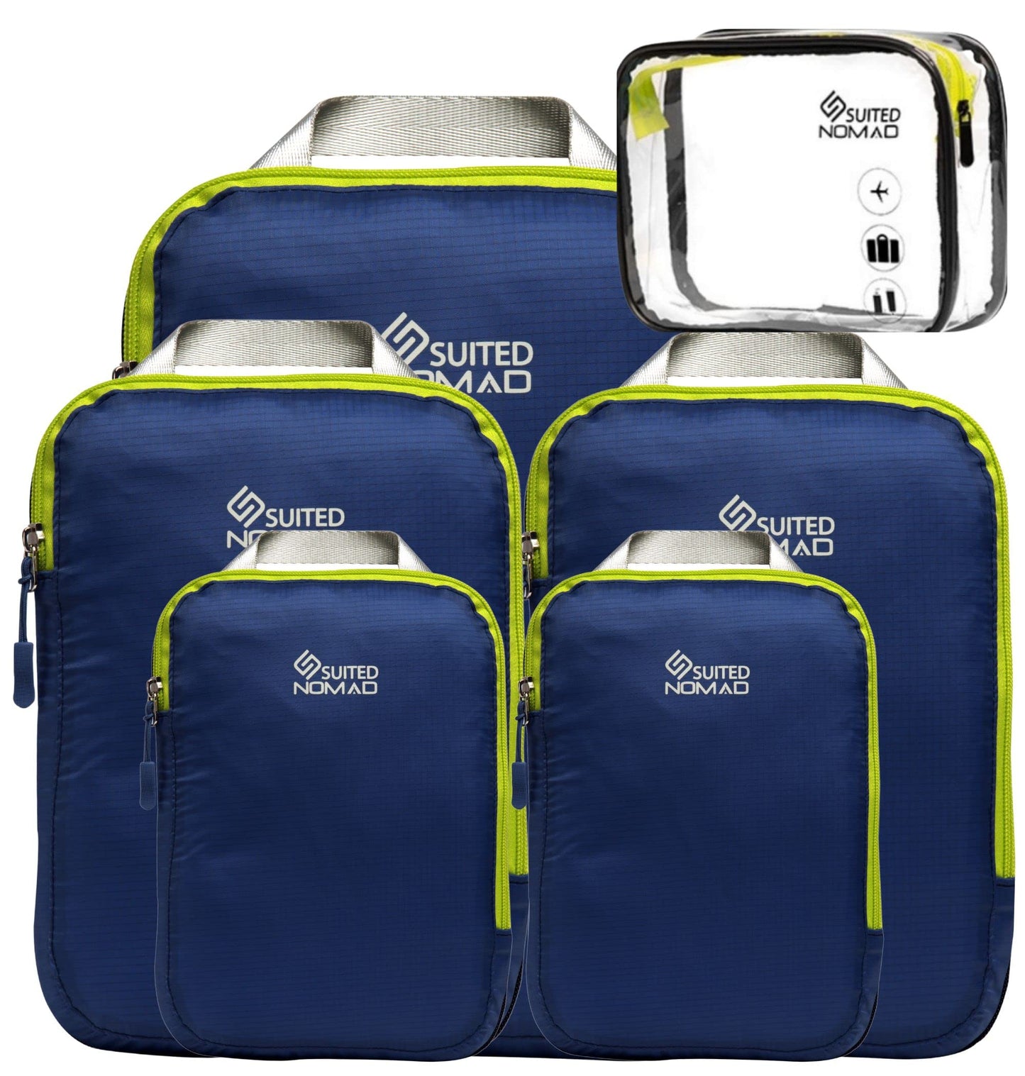Ultralight Compression Packing Cubes, Suitcase and Backpack Travel Organizer Bags