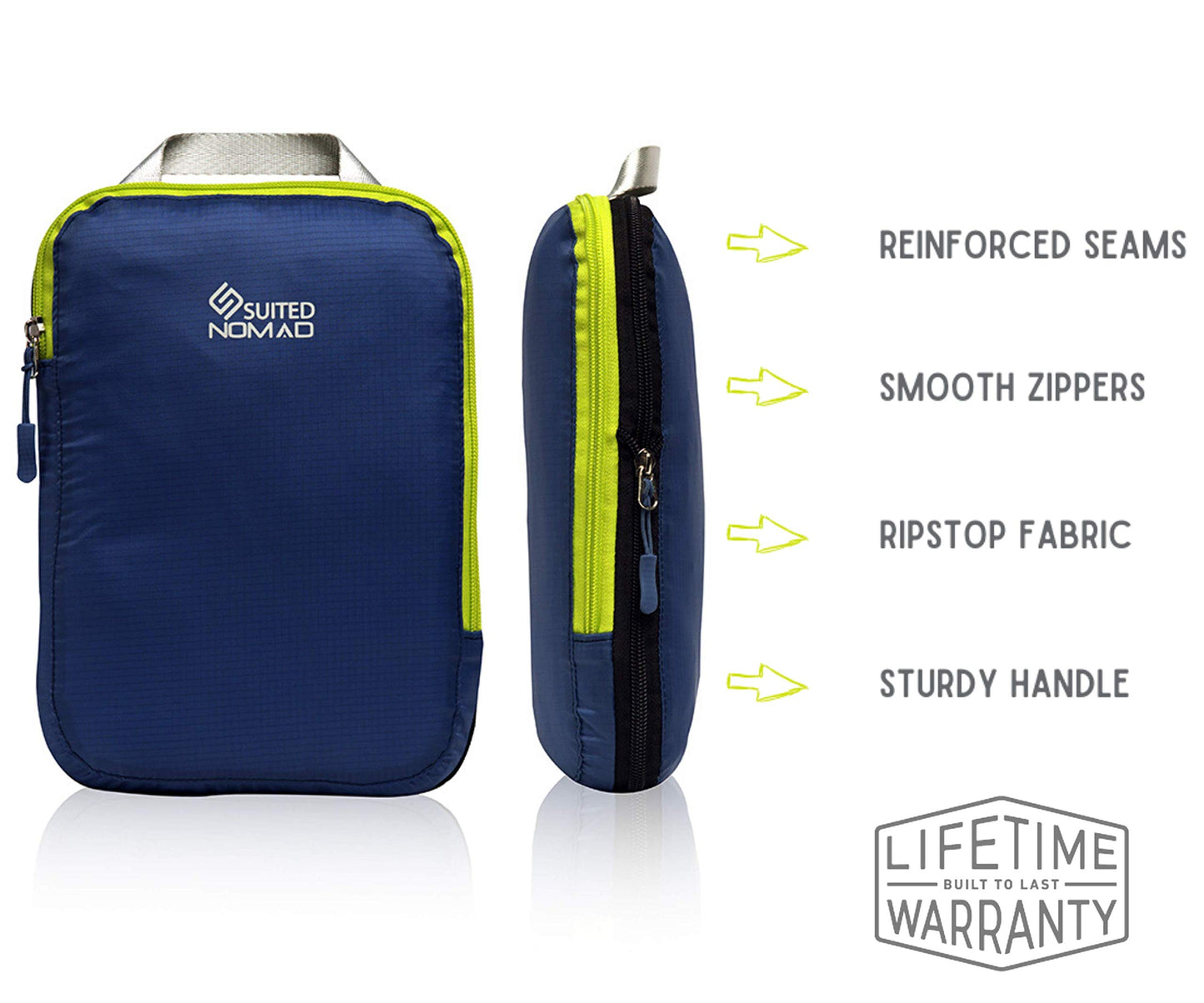 Ultralight Compression Packing Cubes, Suitcase and Backpack Travel Organizer Bags