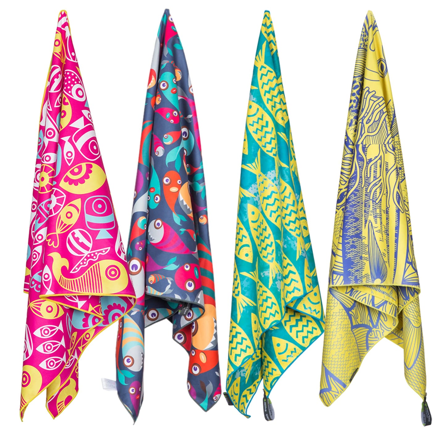 SL Travel Gear - 4Monster Microfiber Beach Towel Quick Dry,Super Absorbent Lightweight Travel Towel for Swimmers, Sand Free Camping Towel, Beach Towels for Pool, Swim, Water Sports,Yoga,Gym,Backpacking