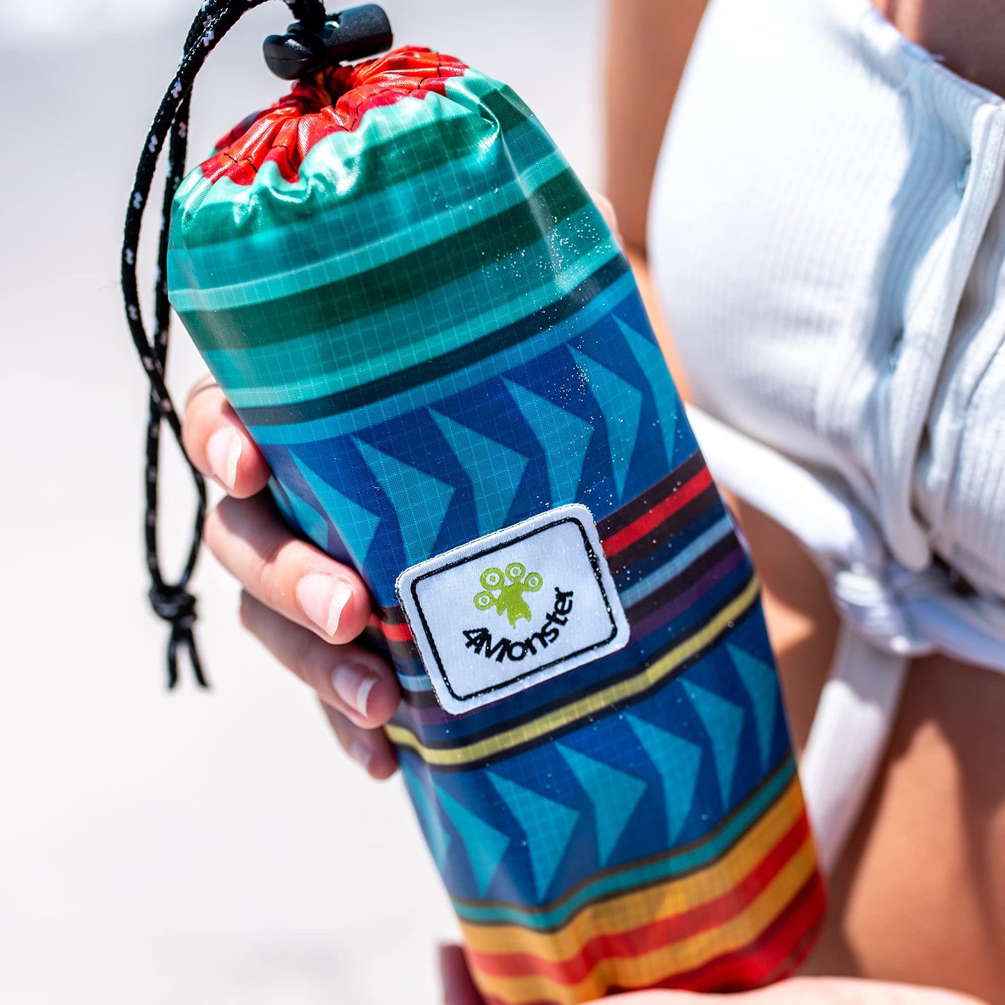 SL Travel Gear - 4Monster Microfiber Beach Towel Quick Dry,Super Absorbent Lightweight Travel Towel for Swimmers, Sand Free Camping Towel, Beach Towels for Pool, Swim, Water Sports,Yoga,Gym,Backpacking