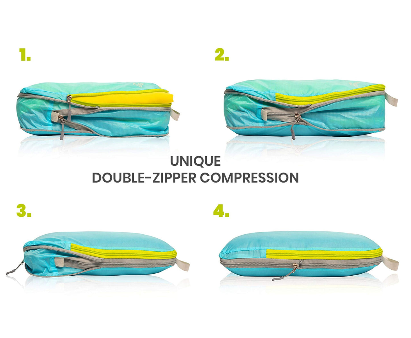 Ultralight Compression Packing Cubes, Suitcase and Backpack Travel Organizer Bags