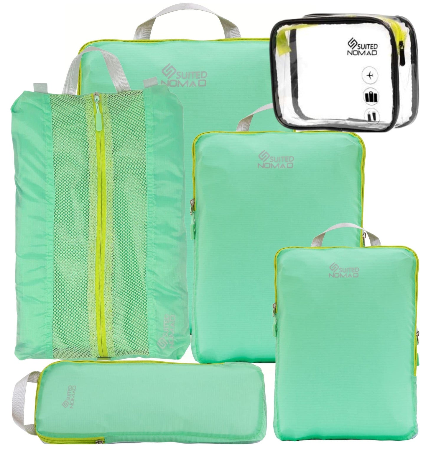 Ultralight Compression Packing Cubes, Suitcase and Backpack Travel Organizer Bags