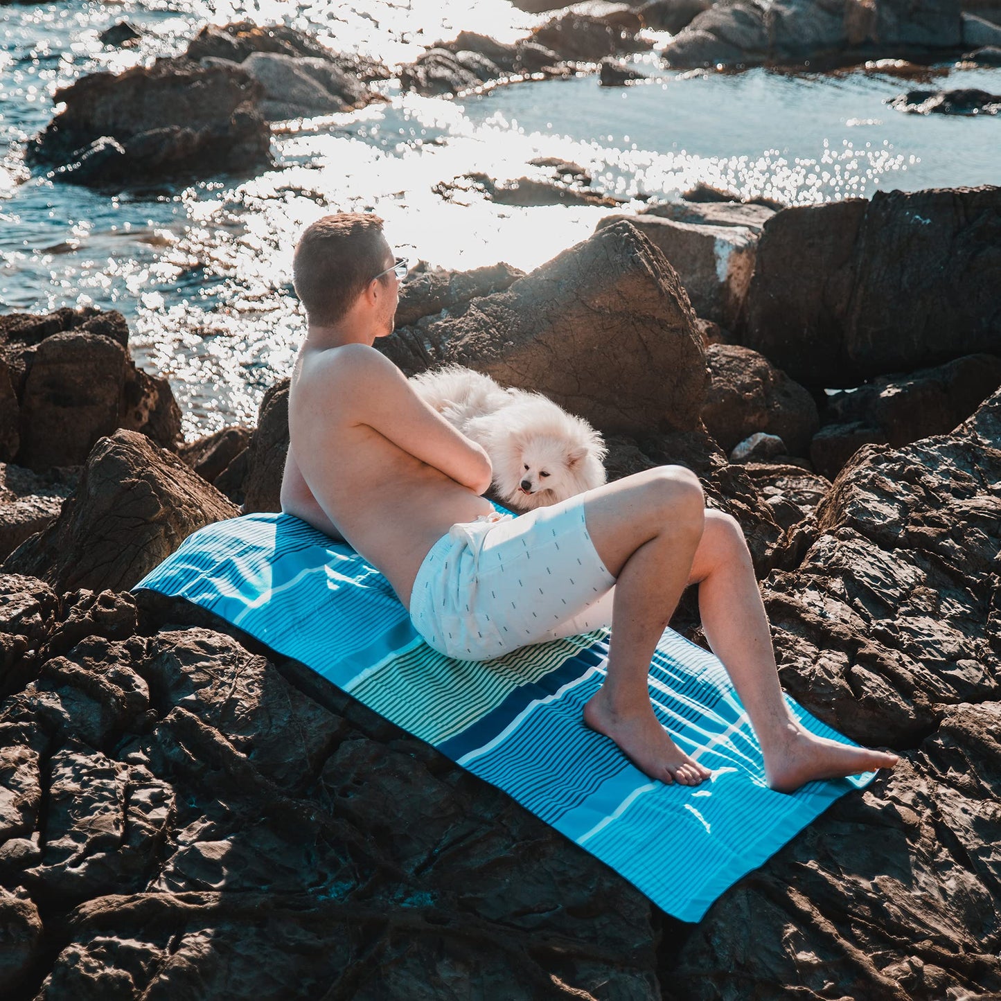 SL Travel Gear - 4Monster Microfiber Beach Towel Quick Dry,Super Absorbent Lightweight Travel Towel for Swimmers, Sand Free Camping Towel, Beach Towels for Pool, Swim, Water Sports,Yoga,Gym,Backpacking