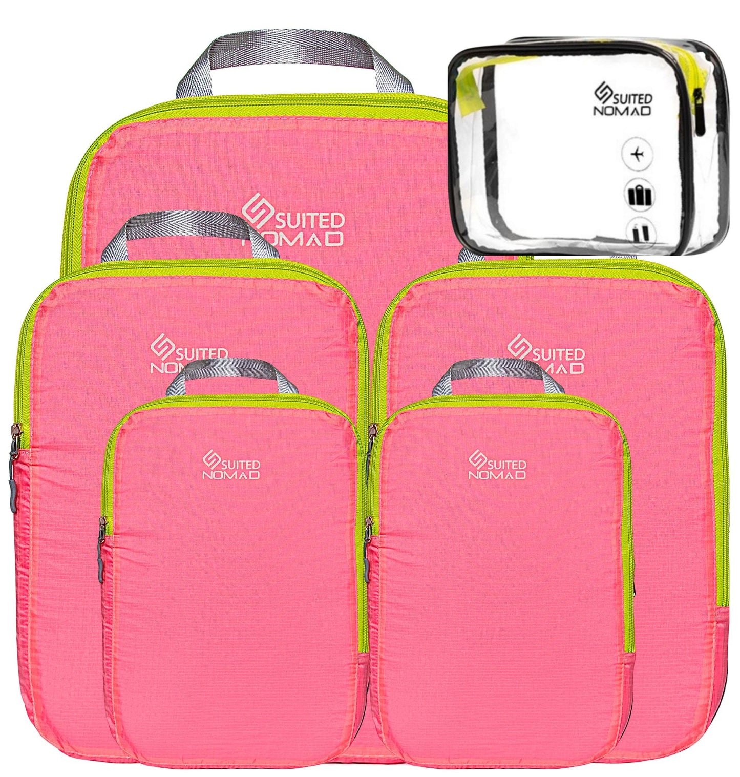 Ultralight Compression Packing Cubes, Suitcase and Backpack Travel Organizer Bags