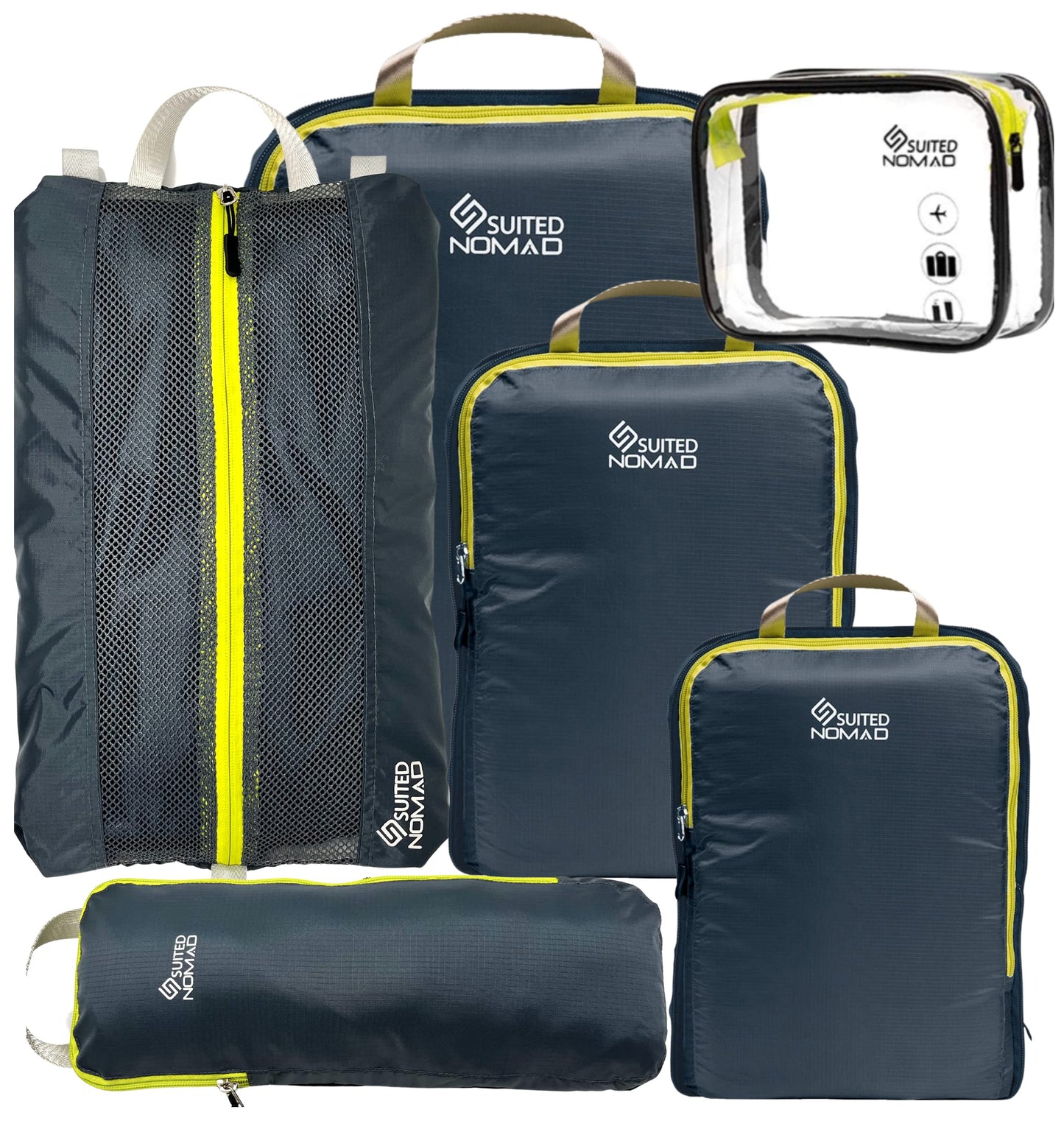 Ultralight Compression Packing Cubes, Suitcase and Backpack Travel Organizer Bags