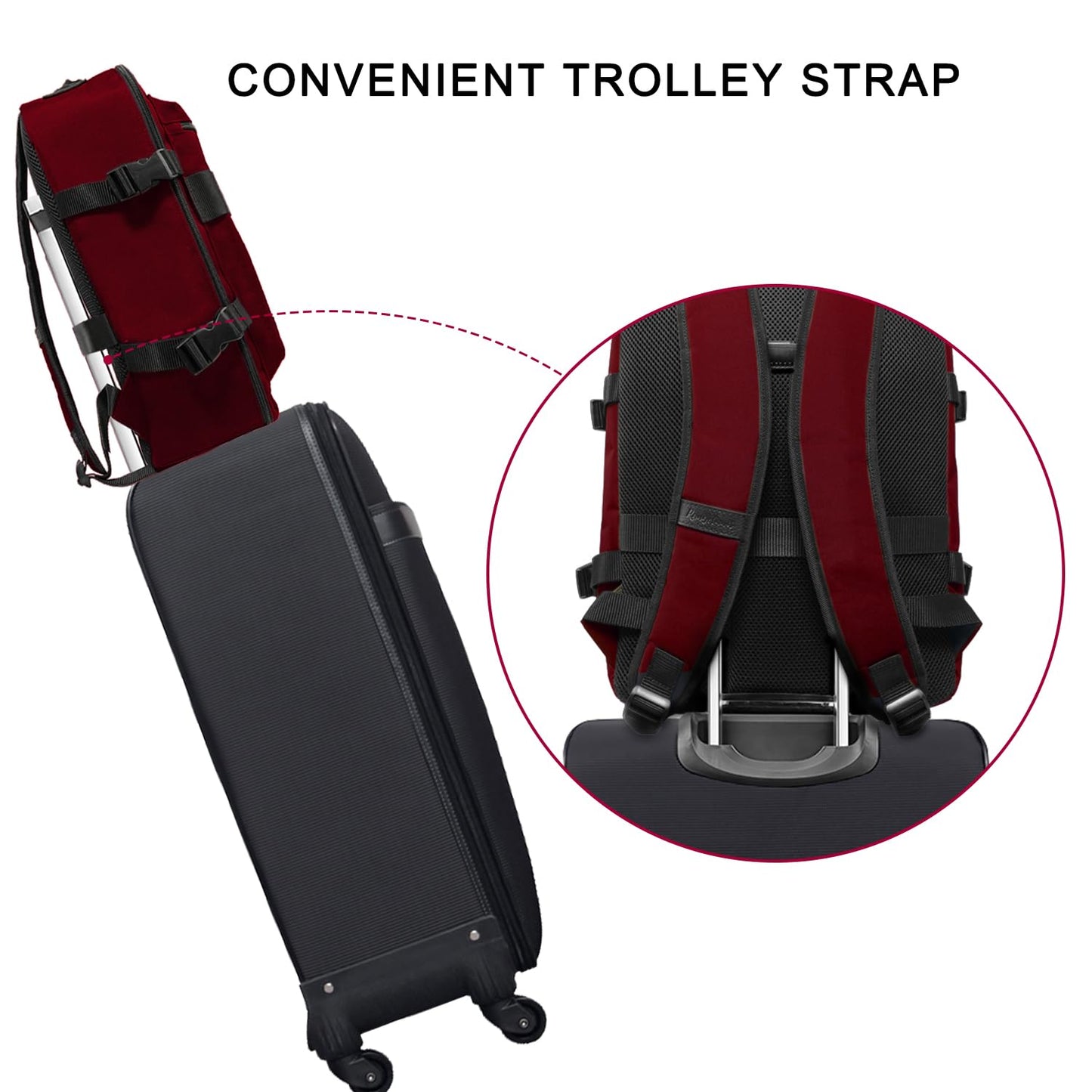 Business Trip Backpack 21L Flight Approved Carry on Daypack 15-inch Laptop Notebook, Travel Commute Gym Sport