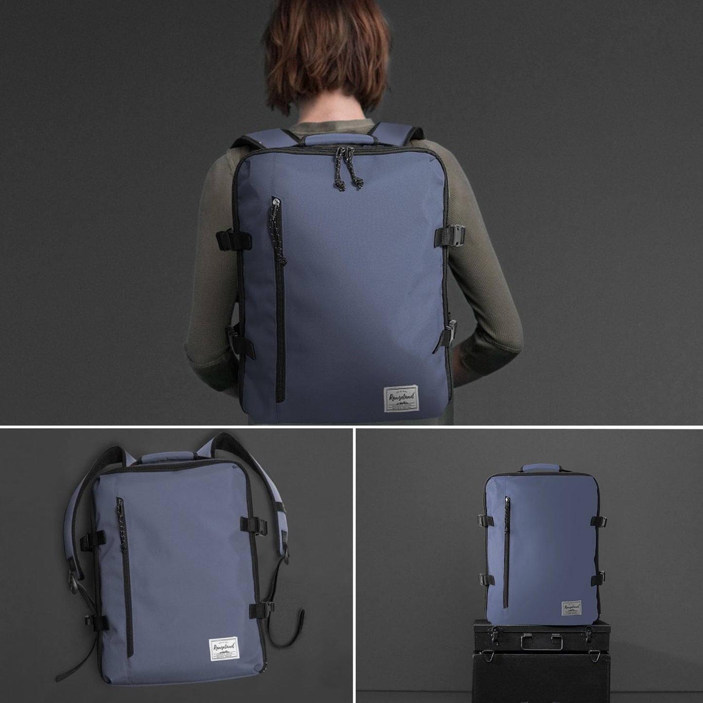 Business Trip Backpack 21L Flight Approved Carry on Daypack 15-inch Laptop Notebook, Travel Commute Gym Sport