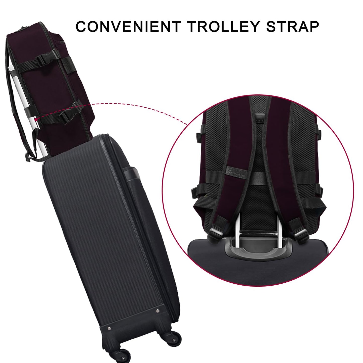 Business Trip Backpack 21L Flight Approved Carry on Daypack 15-inch Laptop Notebook, Travel Commute Gym Sport