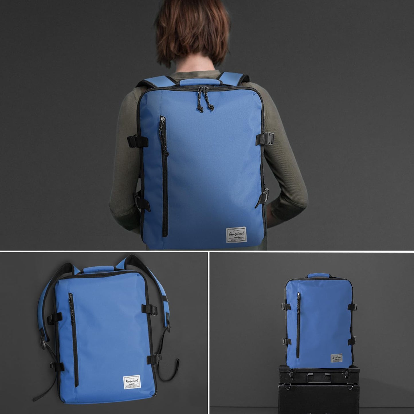 Business Trip Backpack 21L Flight Approved Carry on Daypack 15-inch Laptop Notebook, Travel Commute Gym Sport