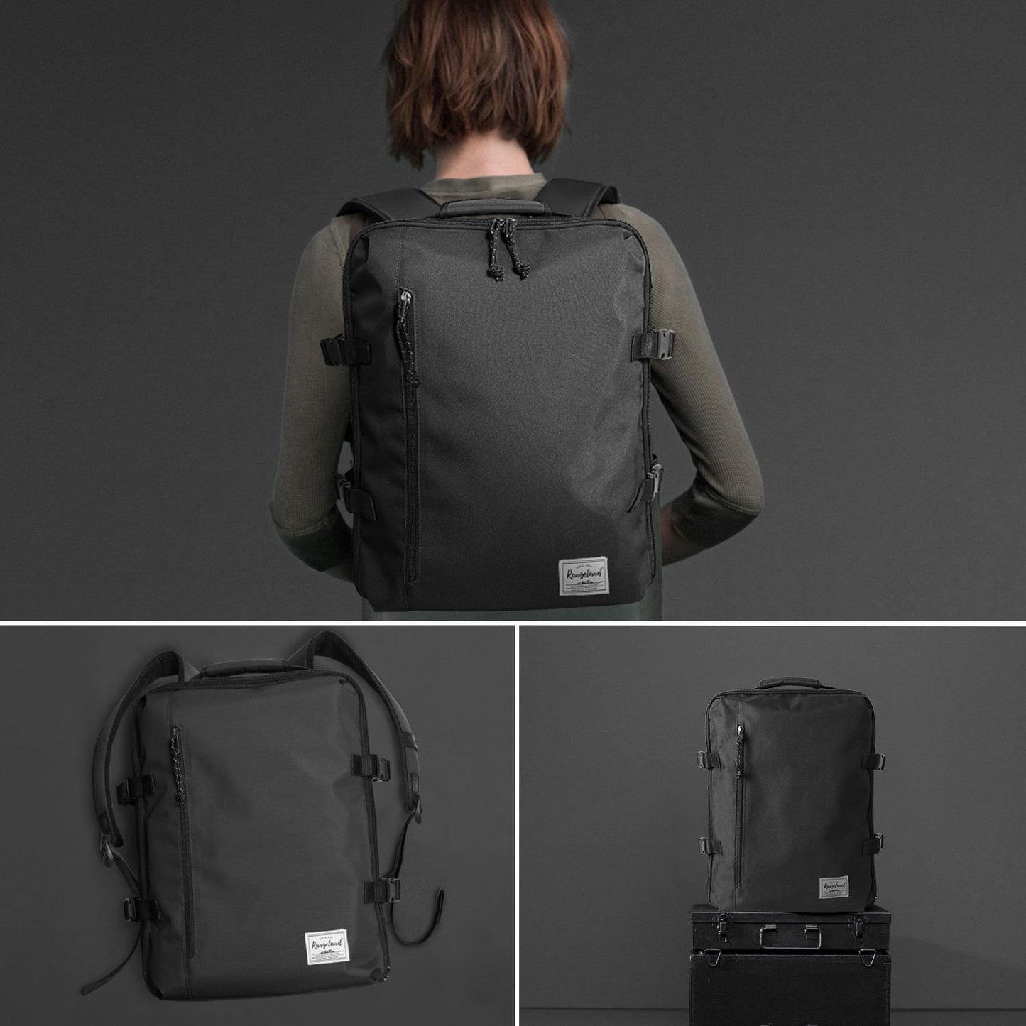 Business Trip Backpack 21L Flight Approved Carry on Daypack 15-inch Laptop Notebook, Travel Commute Gym Sport