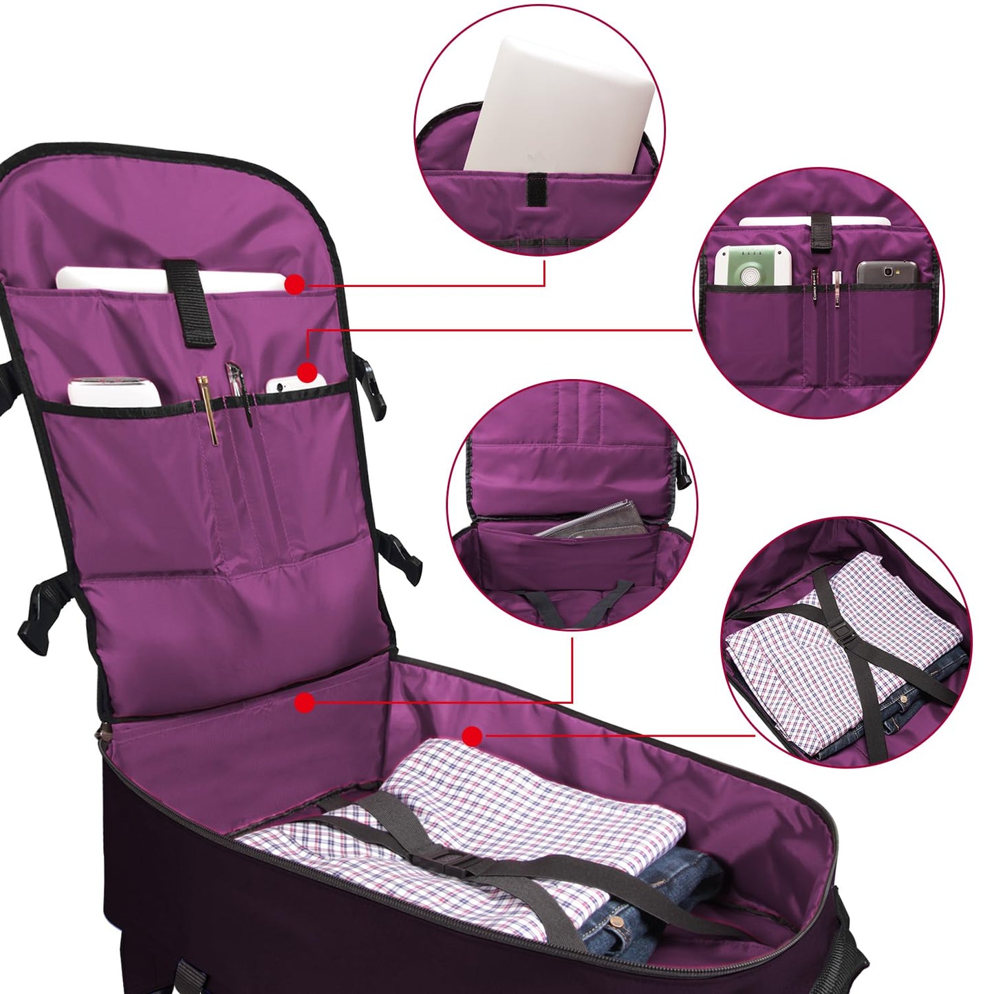 Business Trip Backpack 21L Flight Approved Carry on Daypack 15-inch Laptop Notebook, Travel Commute Gym Sport