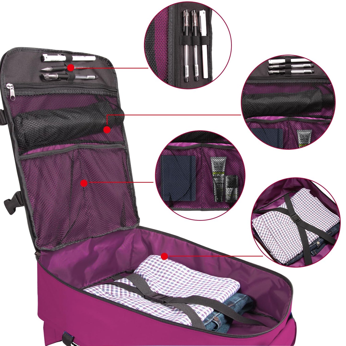 Business Trip Backpack 21L Flight Approved Carry on Daypack 15-inch Laptop Notebook, Travel Commute Gym Sport