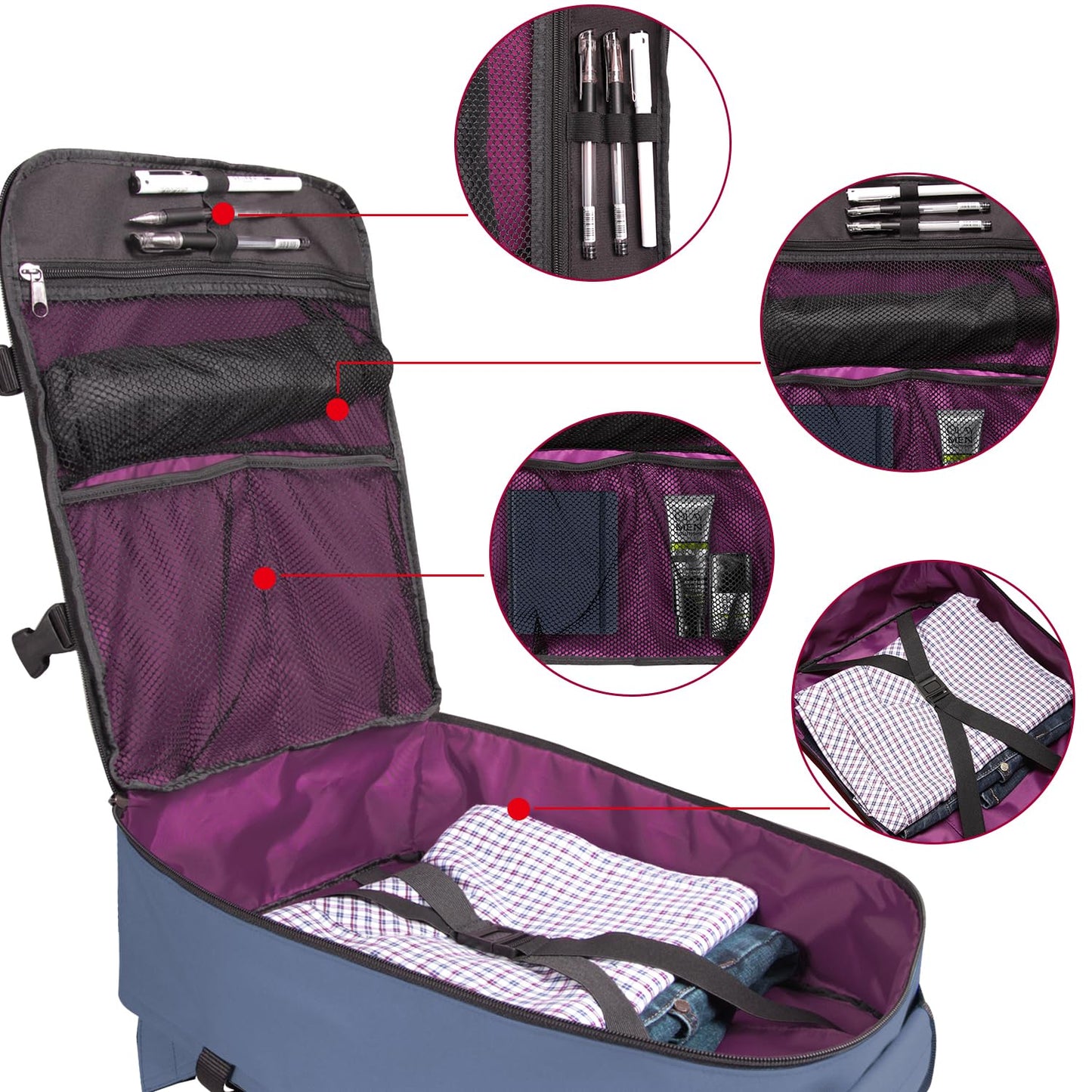 Business Trip Backpack 21L Flight Approved Carry on Daypack 15-inch Laptop Notebook, Travel Commute Gym Sport