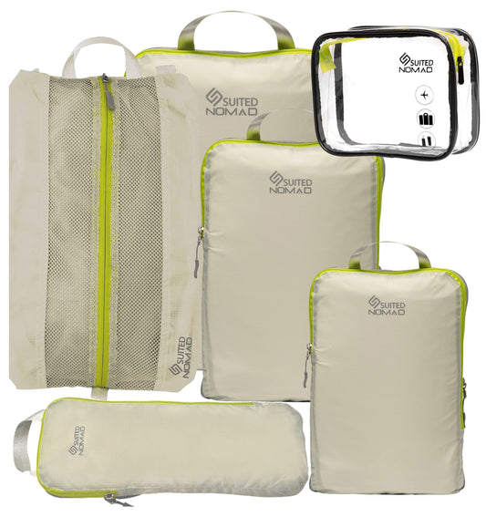 Ultralight Compression Packing Cubes, Suitcase and Backpack Travel Organizer Bags