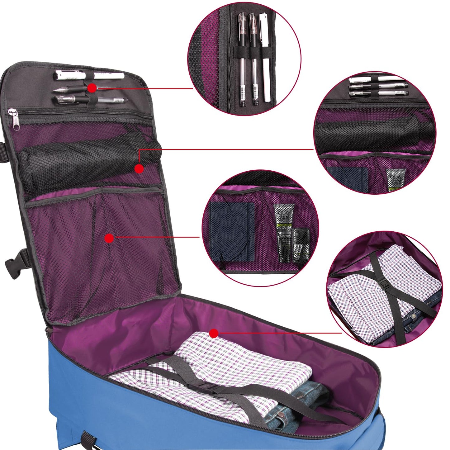 Business Trip Backpack 21L Flight Approved Carry on Daypack 15-inch Laptop Notebook, Travel Commute Gym Sport