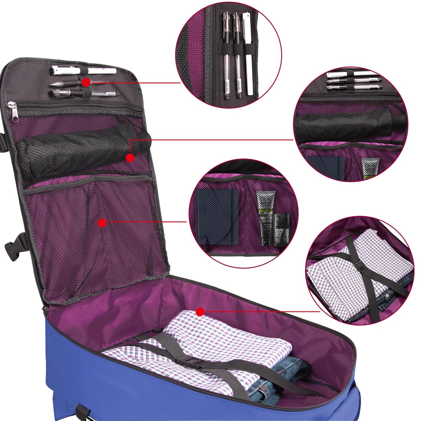 Business Trip Backpack 21L Flight Approved Carry on Daypack 15-inch Laptop Notebook, Travel Commute Gym Sport