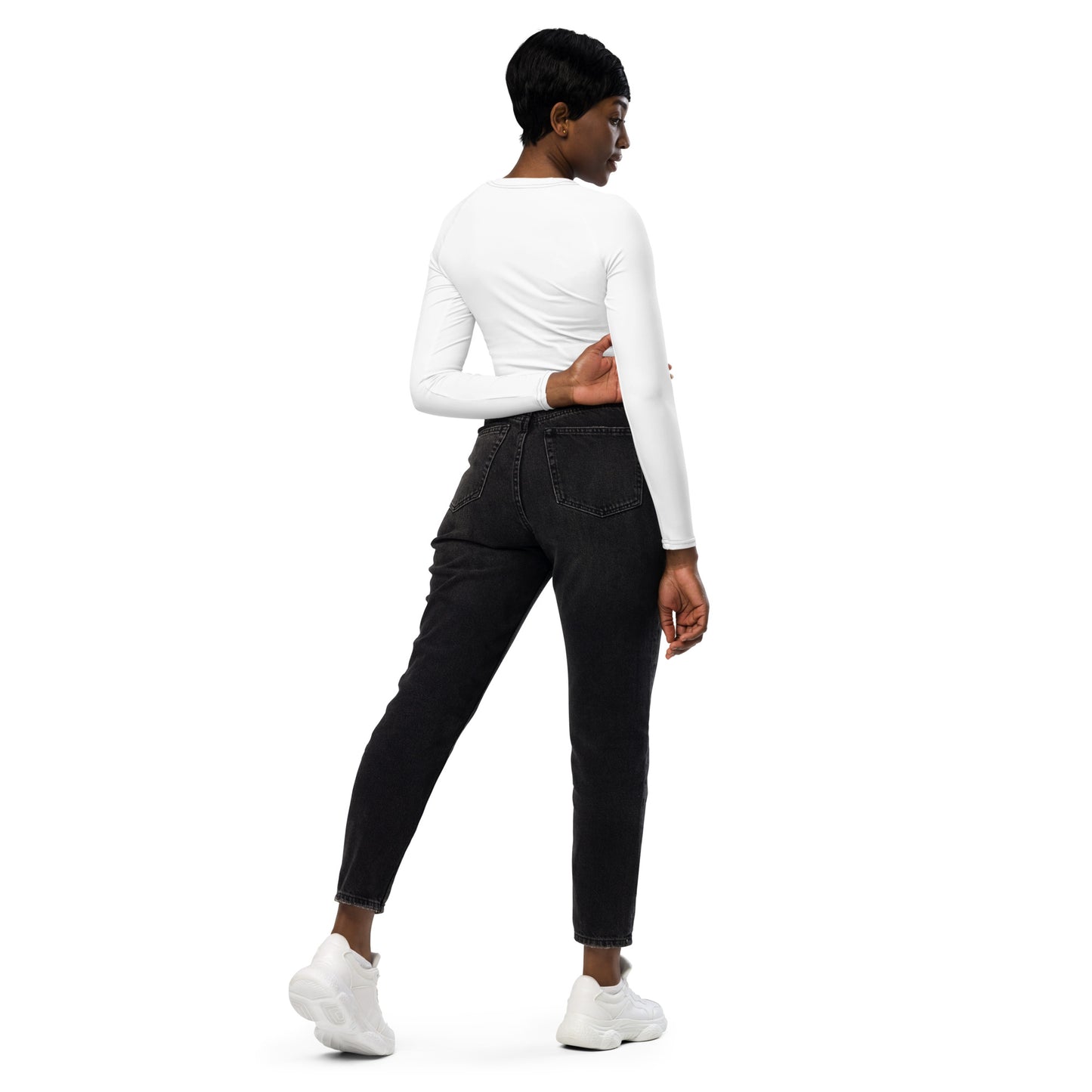 Recycled Long-Sleeve Crop Top
